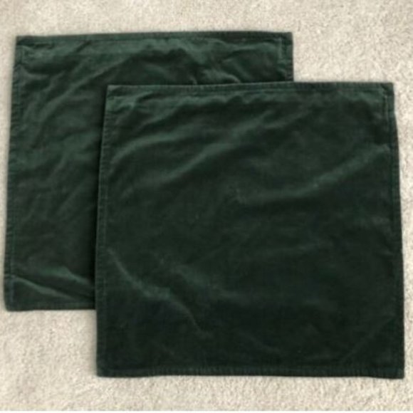Pottery Barn Accents Set Of 2 Pottery Barn Hunter Green Washed